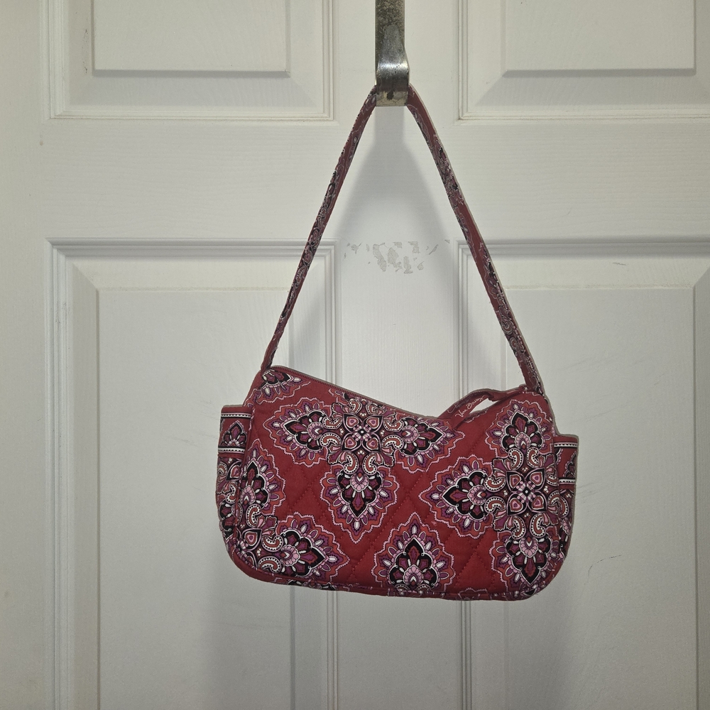 Vera Bradley Vintage Shoulder Bag, Frankly Scarlet, EUC